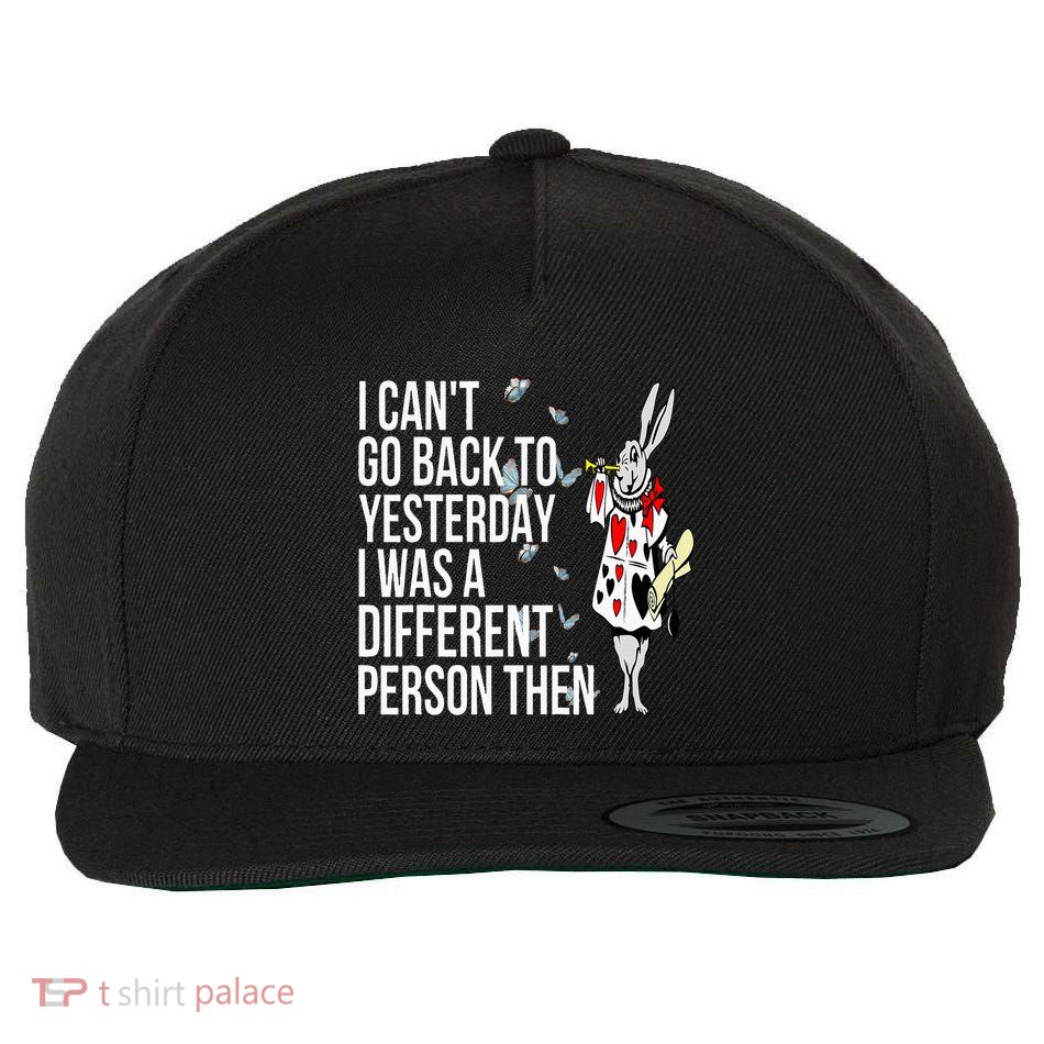 White Rabbit Alice In Wonderland Wool Snapback Cap