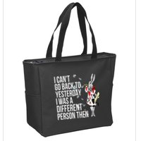 White Rabbit Alice In Wonderland Zip Tote Bag