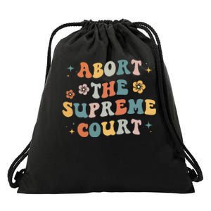 Women Rights Abort The Supreme Court Feminist Protest Women Drawstring Bag