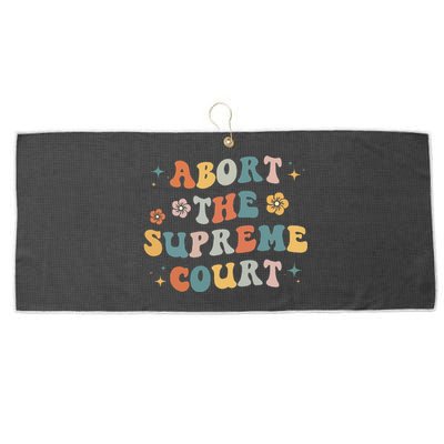 Women Rights Abort The Supreme Court Feminist Protest Women Large Microfiber Waffle Golf Towel