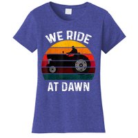 We Ride At Dawn Lawn Mower Lawn Mowing Dad Yard Work For Men Women's T-Shirt