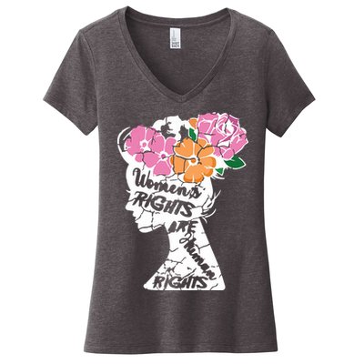 Women's Rights Are Human Rights Human Rights Advocate Women's V-Neck T-Shirt