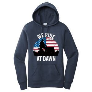 We Ride At Dawn Lawnmower Lawn Mowing Funny Dad Women's Pullover Hoodie