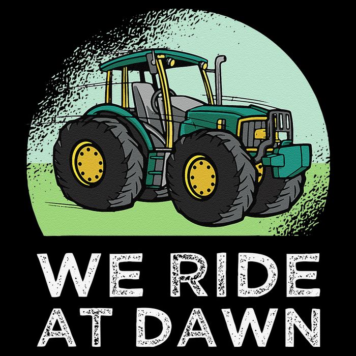 We Ride At Dawn Lawn Mower Lawn Mowing Funny Dad 16 in Basic Backpack