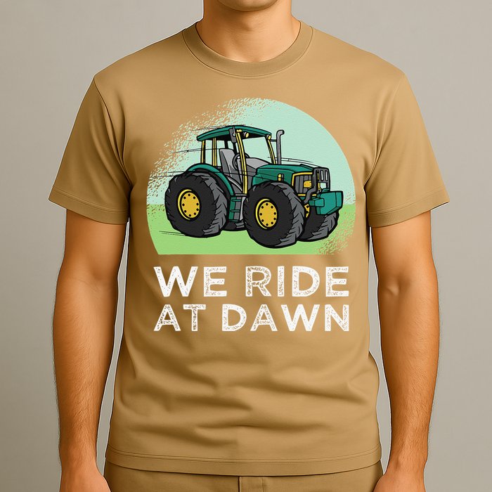 We Ride At Dawn Lawn Mower Lawn Mowing Funny Dad T-Shirt
