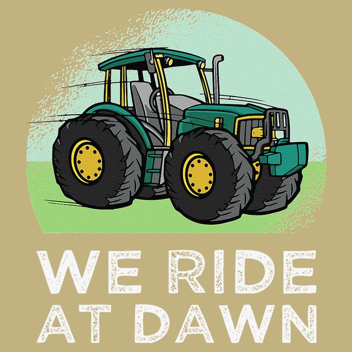 We Ride At Dawn Lawn Mower Lawn Mowing Funny Dad T-Shirt