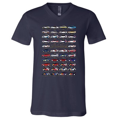 World Rally Aces V-Neck T-Shirt