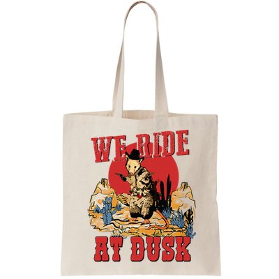 We Ride At Dusk Vintage Opossum Animal Trash Team Bag