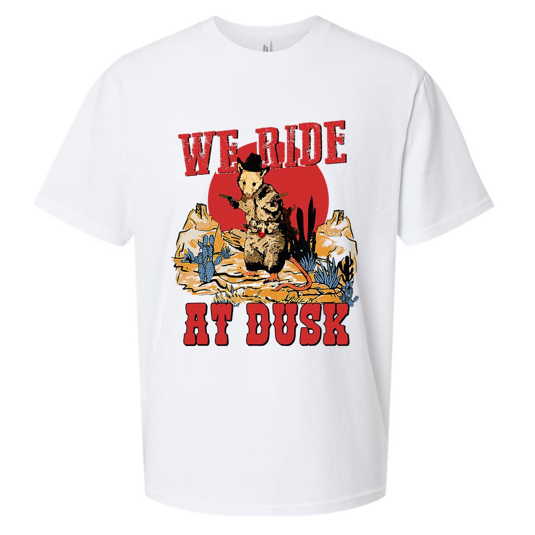 We Ride At Dusk Vintage Opossum Animal Trash Team Sueded Cloud Jersey T-Shirt