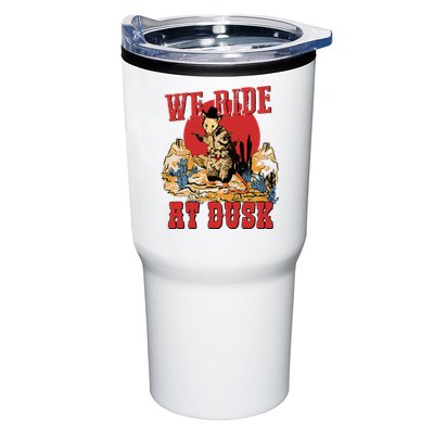 We Ride At Dusk Vintage Opossum Animal Trash Team Tumbler