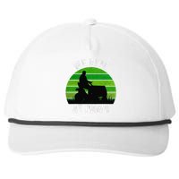 We Ride At Dawn Lawnmower Lawn Mowing Funny Dad Vintage Snapback Five-Panel Rope Hat