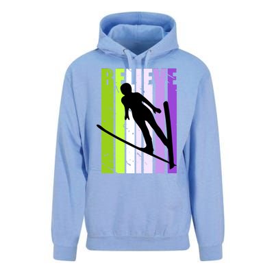 Wo Retro Alpine Ski Jumping Jumper Female Competition Meaningful Gift Unisex Surf Hoodie