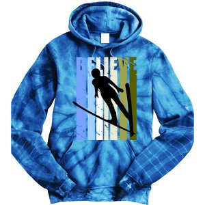 Wo Retro Alpine Ski Jumping Jumper Female Competition Gift Tie Dye Hoodie