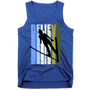 Wo Retro Alpine Ski Jumping Jumper Female Competition Gift Tank Top