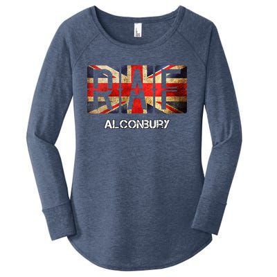 Women RAF Alconbury Vintage Distressed Airforce Women's Perfect Tri Tunic Long Sleeve Shirt