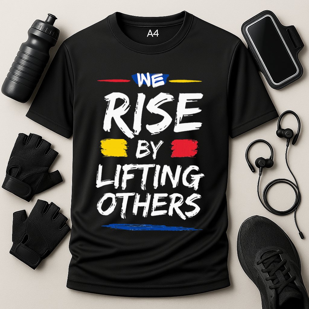 We Rise By Lifting Others Inspirational Quotes Cooling Performance Crew T-Shirt