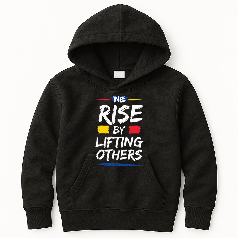 We Rise By Lifting Others Inspirational Quotes Kids Hoodie