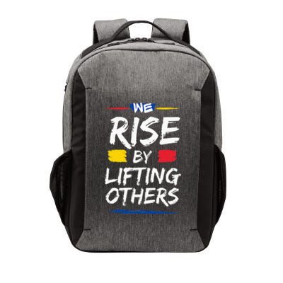 We Rise By Lifting Others Inspirational Quotes Vector Backpack