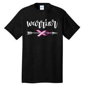 Warrior Ribbon Breast Cancer Awareness Tall T-Shirt