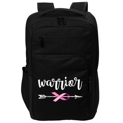 Warrior Ribbon Breast Cancer Awareness Impact Tech Backpack