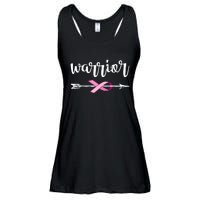 Warrior Ribbon Breast Cancer Awareness Ladies Essential Flowy Tank