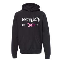 Warrior Ribbon Breast Cancer Awareness Premium Hoodie