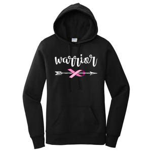 Warrior Ribbon Breast Cancer Awareness Women's Pullover Hoodie