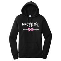 Warrior Ribbon Breast Cancer Awareness Women's Pullover Hoodie