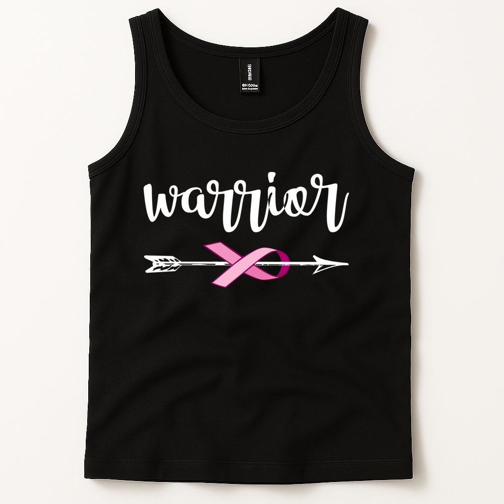 Warrior Ribbon Breast Cancer Awareness Tank Top