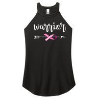 Warrior Ribbon Breast Cancer Awareness Women's Perfect Tri Rocker Tank