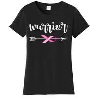 Warrior Ribbon Breast Cancer Awareness Women's T-Shirt