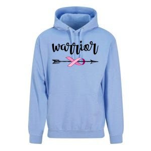 Warrior Ribbon Breast Cancer Awareness Unisex Surf Hoodie