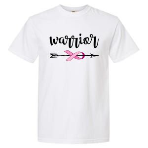 Warrior Ribbon Breast Cancer Awareness Garment-Dyed Heavyweight T-Shirt