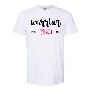 Warrior Ribbon Breast Cancer Awareness Softstyle CVC T-Shirt