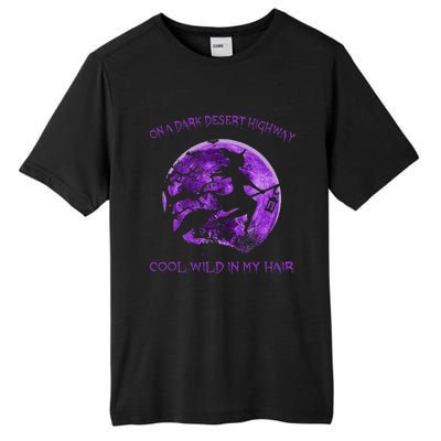 Witch Riding Brooms On A Dark Desert Highways Halloween Tall Fusion ChromaSoft Performance T-Shirt