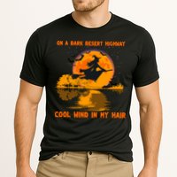 Witch Riding Brooms On A Dark Desert Highways Halloween Cooling Performance Crew T-Shirt