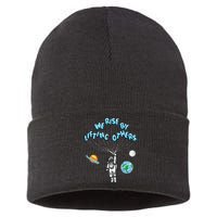 We Rise By Lifting Others Positive Motivational Quote Sustainable Knit Beanie