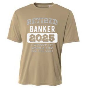 Women Retired Banker 2025 Funny Retirement Cooling Performance Crew T-Shirt