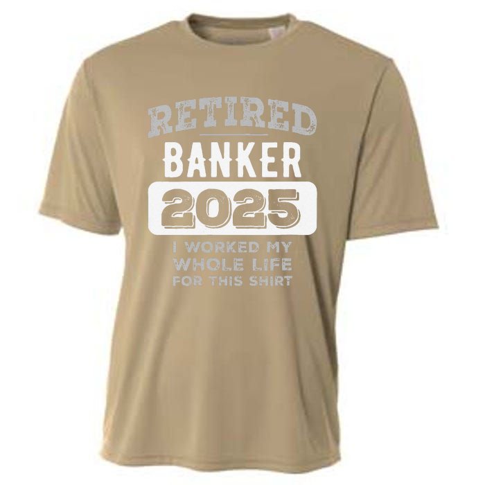 Women Retired Banker 2025 Funny Retirement Cooling Performance Crew T-Shirt