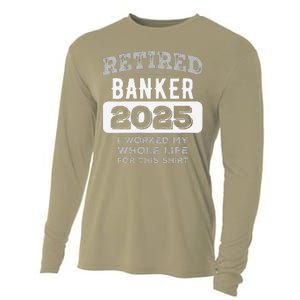 Women Retired Banker 2025 Funny Retirement Cooling Performance Long Sleeve Crew