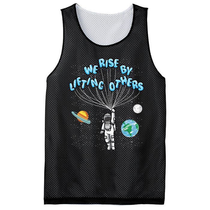 We Rise By Lifting Others Is A Inspirational Quote Mesh Reversible Basketball Jersey Tank