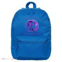 Witch Riding Brooms On A Dark Desert Highways Halloween Gift 16 in Basic Backpack