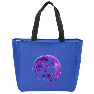 Witch Riding Brooms On A Dark Desert Highways Halloween Gift Zip Tote Bag