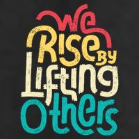 We Rise By Lifting Others Motivational Inspirational Quote Adult Drive Performance Visor