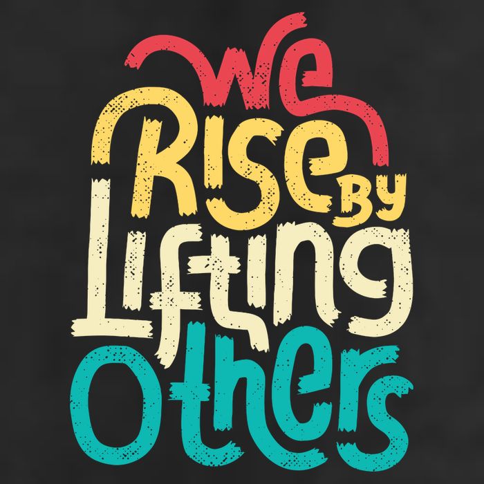 We Rise By Lifting Others Motivational Inspirational Quote Adult Drive Performance Visor