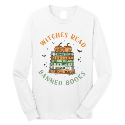 Witches Read Banned Books Halloween Long Sleeve Shirt