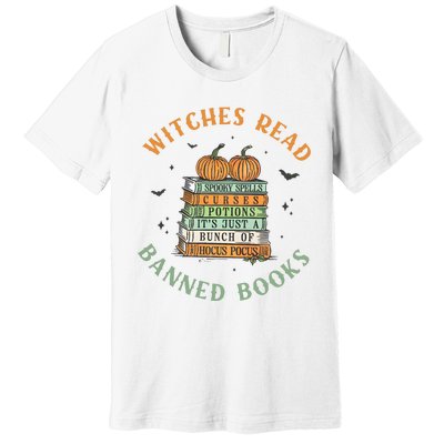 Witches Read Banned Books Halloween Premium T-Shirt