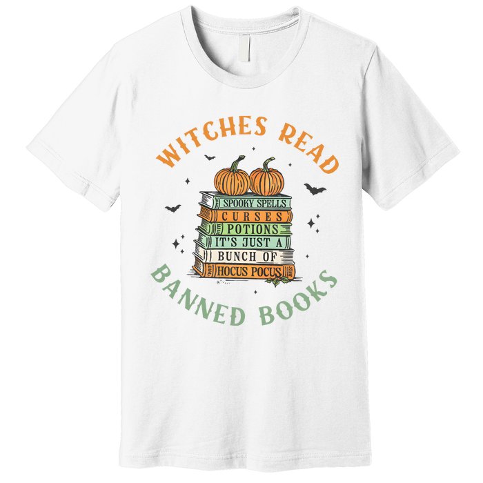 Witches Read Banned Books Halloween Premium T-Shirt