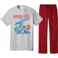 Women Retro Book Girl Summer Bookish Vacation Funny Reader Pajama Set