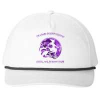 Witch Riding Brooms On A Dark Desert Highways Halloween Snapback Five-Panel Rope Hat